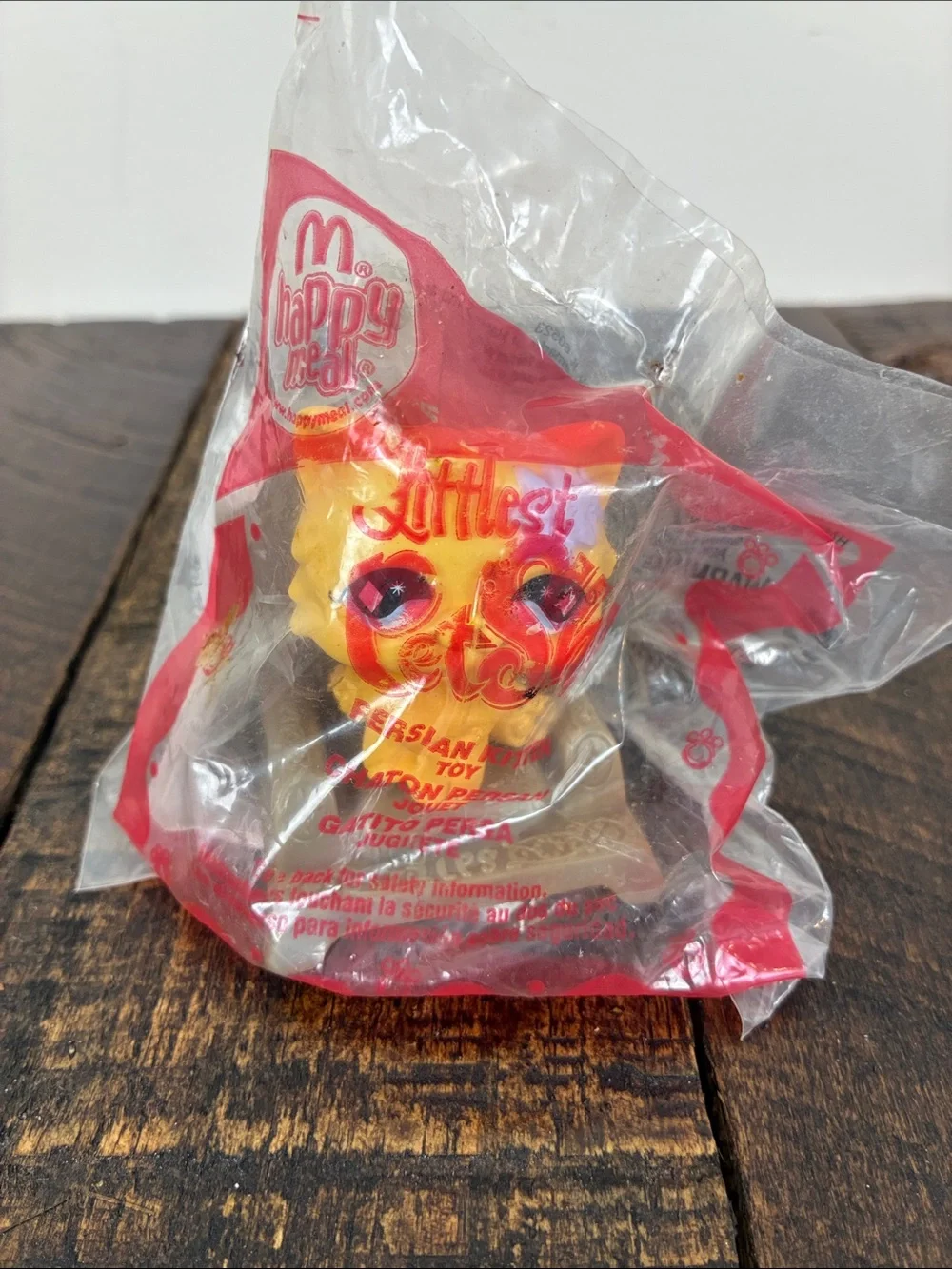 2- LPS Littlest Pet Shop Happy Meal Toy McDonald's In Bag Hamster Persian Kitten